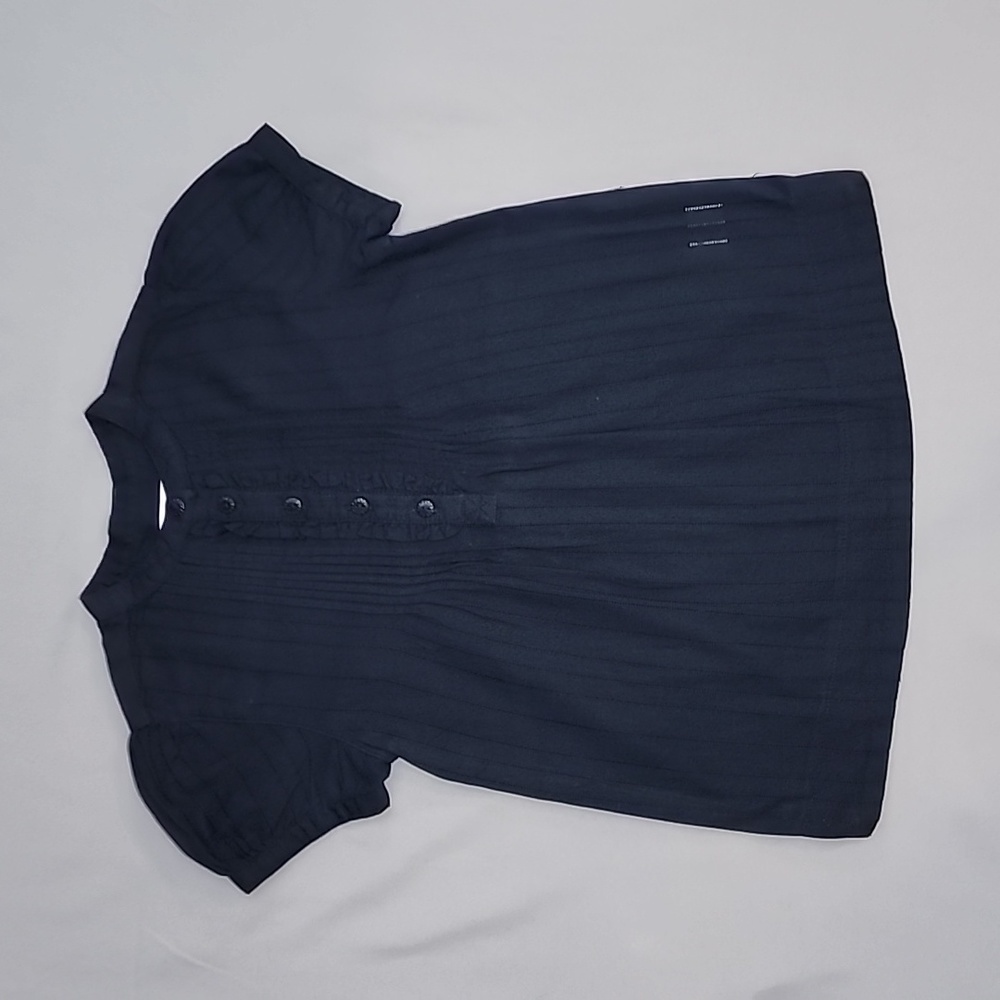 Old Navy dark blue short sleeve blouse